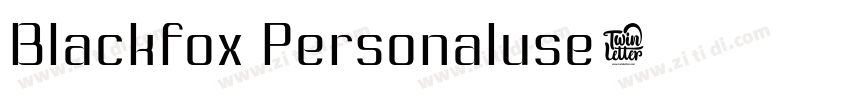 Blackfox Personaluse字体转换